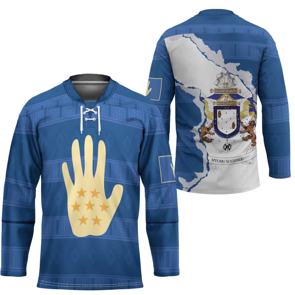 Kingdom of Loango Hockey Jersey African Pattern Flag Stylized