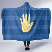 Kingdom of Loango Hooded Blanket African Pattern Flag Stylized