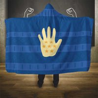 Kingdom of Loango Hooded Blanket African Pattern Flag Stylized