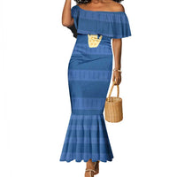 Kingdom of Loango Mermaid Dress African Pattern Flag Stylized