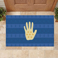 Kingdom of Loango Rubber Doormat African Pattern Flag Stylized