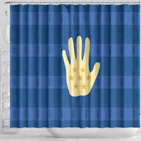 Kingdom of Loango Shower Curtain African Pattern Flag Stylized