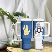 Kingdom of Loango Tumbler With Handle African Pattern Flag Stylized