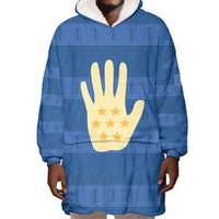 Kingdom of Loango Wearable Blanket Hoodie African Pattern Flag Stylized