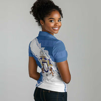 Kingdom of Loango Women Polo Shirt African Pattern Flag Stylized