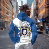 Kingdom of Loango Zip Hoodie African Pattern Flag Stylized