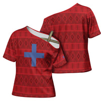 Kingdom of Ndongo Cross Shoulder Shirt Utuminu ua Ngola