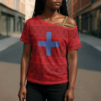 Kingdom of Ndongo Cross Shoulder Shirt Utuminu ua Ngola