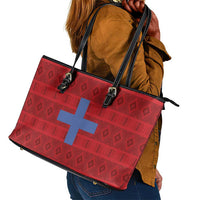 Kingdom of Ndongo Leather Tote Bag Utuminu ua Ngola