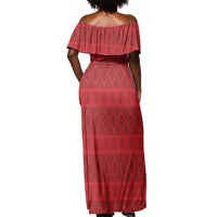 Kingdom of Ndongo Off Shoulder Maxi Dress Utuminu ua Ngola