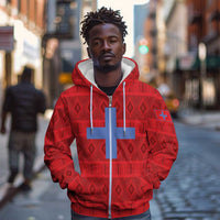 Kingdom of Ndongo Zip Hoodie Utuminu ua Ngola