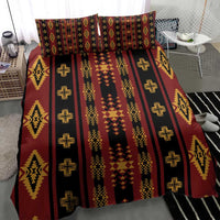 Navajo Native America South Western Inspired Bedding Set Red Tribal Pattern