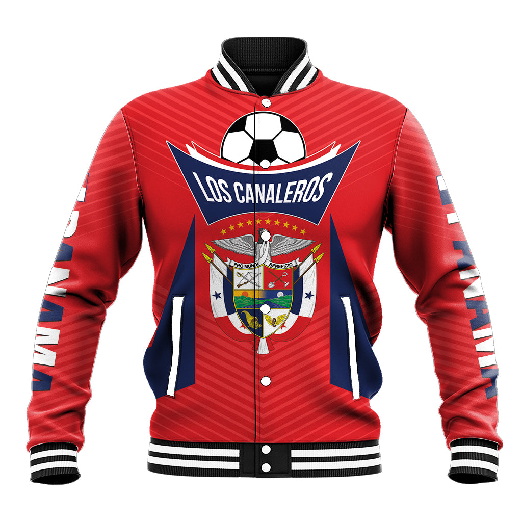 Personalized Panama 2024 Football Baseball Jacket Go Los Canaleros - Wonder Print Shop