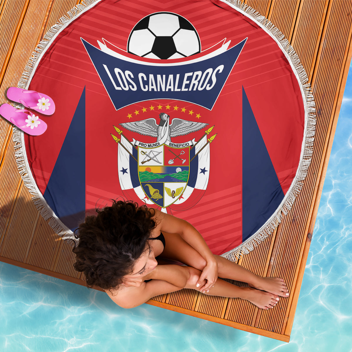 Panama 2024 Football Beach Blanket Go Los Canaleros - Wonder Print Shop