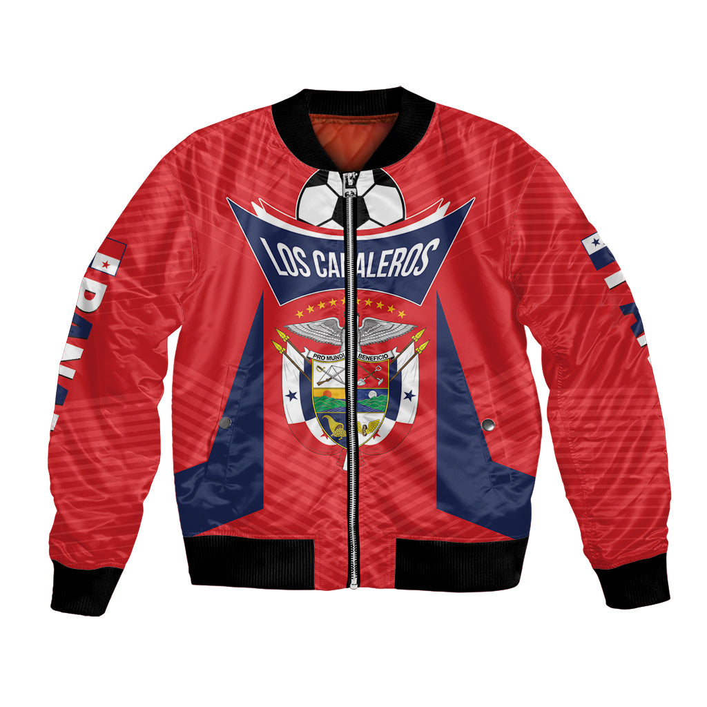 Personalized Panama 2024 Football Bomber Jacket Go Los Canaleros - Wonder Print Shop