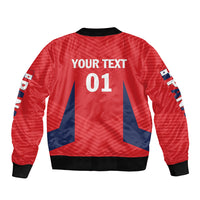 Personalized Panama 2024 Football Bomber Jacket Go Los Canaleros - Wonder Print Shop