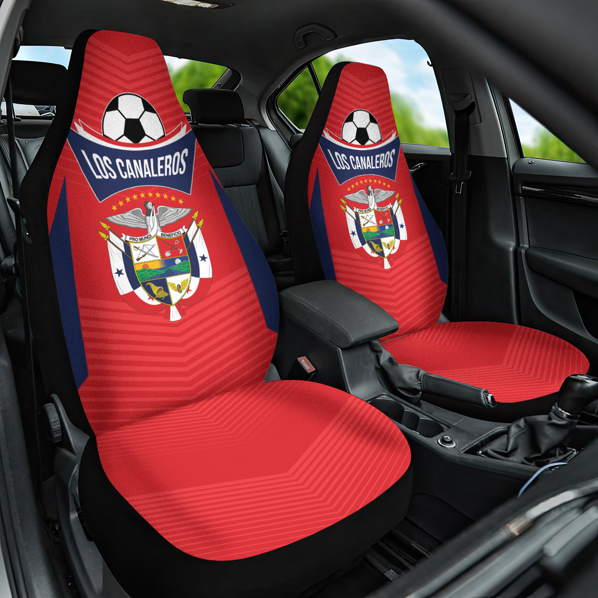 Panama 2024 Football Car Seat Cover Go Los Canaleros - Wonder Print Shop