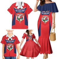 Personalized Panama 2024 Football Family Matching Mermaid Dress and Hawaiian Shirt Go Los Canaleros - Wonder Print Shop