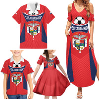 Personalized Panama 2024 Football Family Matching Summer Maxi Dress and Hawaiian Shirt Go Los Canaleros - Wonder Print Shop