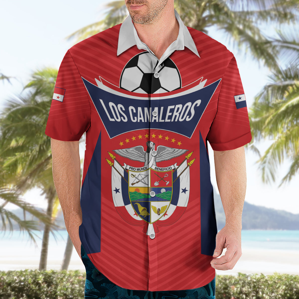 Personalized Panama 2024 Football Hawaiian Shirt Go Los Canaleros - Wonder Print Shop