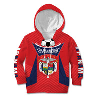 Personalized Panama 2024 Football Kid Hoodie Go Los Canaleros - Wonder Print Shop