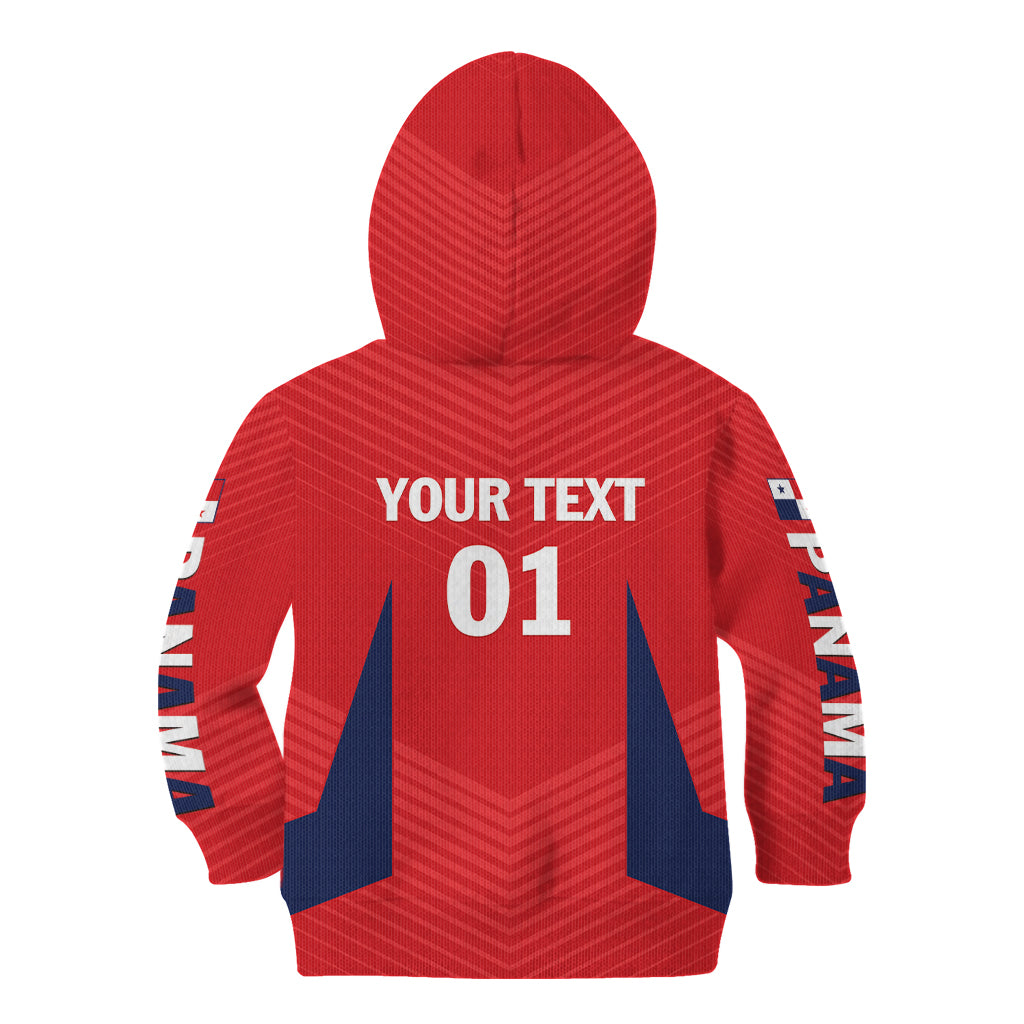 Personalized Panama 2024 Football Kid Hoodie Go Los Canaleros - Wonder Print Shop