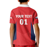 Personalized Panama 2024 Football Kid Polo Shirt Go Los Canaleros - Wonder Print Shop