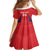 Personalized Panama 2024 Football Kid Short Sleeve Dress Go Los Canaleros - Wonder Print Shop