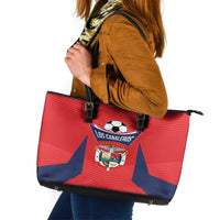 Panama 2024 Football Leather Tote Bag Go Los Canaleros - Wonder Print Shop
