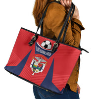 Panama 2024 Football Leather Tote Bag Go Los Canaleros - Wonder Print Shop