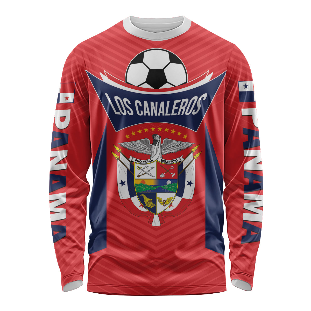 Personalized Panama 2024 Football Long Sleeve Shirt Go Los Canaleros - Wonder Print Shop