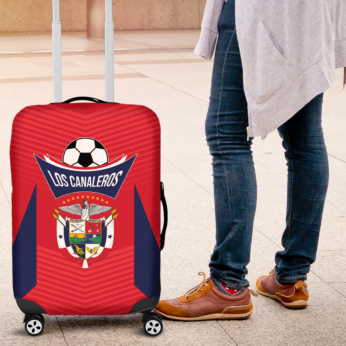 Panama 2024 Football Luggage Cover Go Los Canaleros