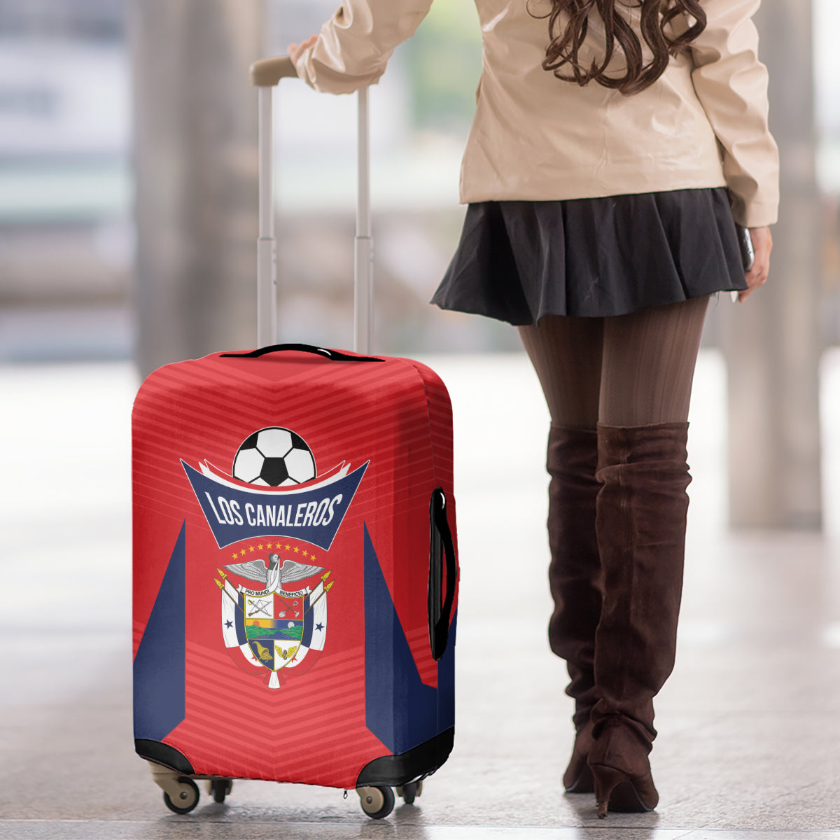 Panama 2024 Football Luggage Cover Go Los Canaleros - Wonder Print Shop