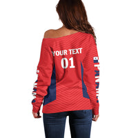 Personalized Panama 2024 Football Off Shoulder Sweater Go Los Canaleros - Wonder Print Shop