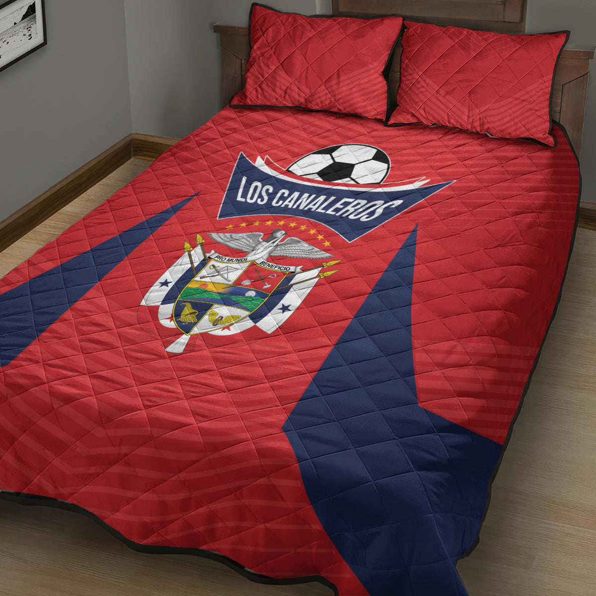 Panama 2024 Football Quilt Bed Set Go Los Canaleros - Wonder Print Shop