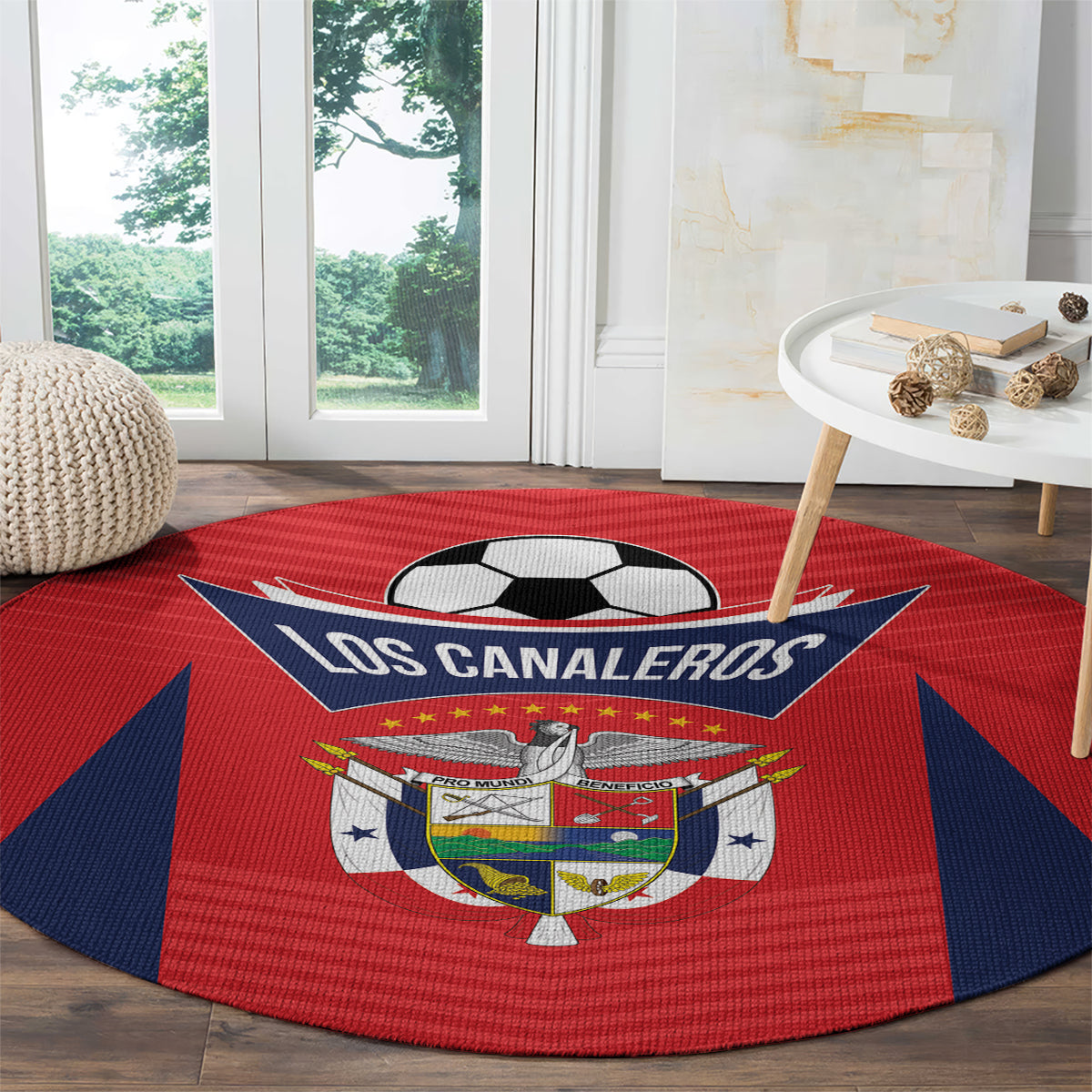 Panama 2024 Football Round Carpet Go Los Canaleros