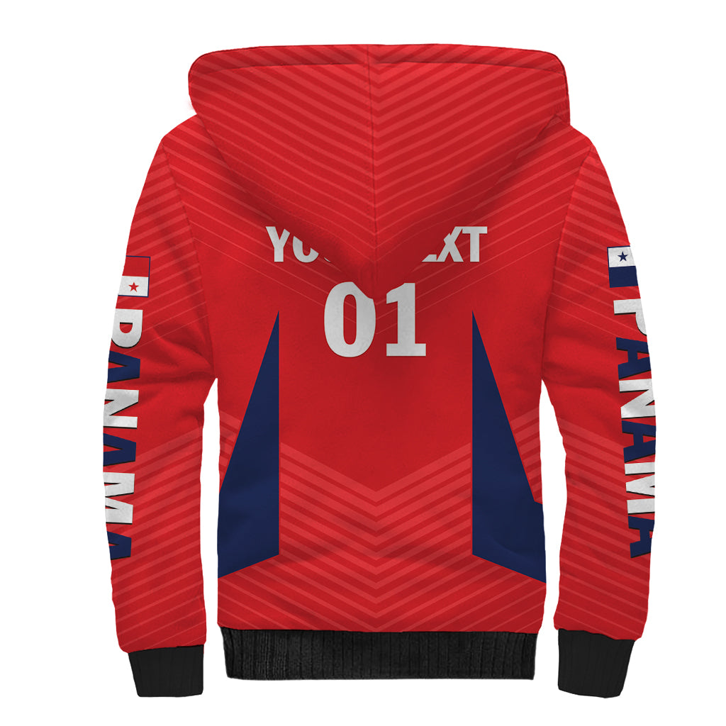 Personalized Panama 2024 Football Sherpa Hoodie Go Los Canaleros - Wonder Print Shop