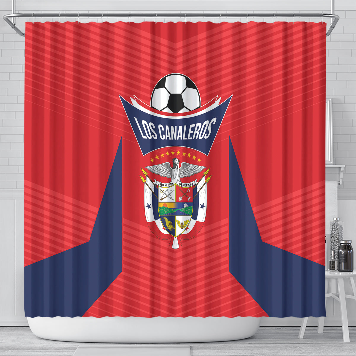 Panama 2024 Football Shower Curtain Go Los Canaleros