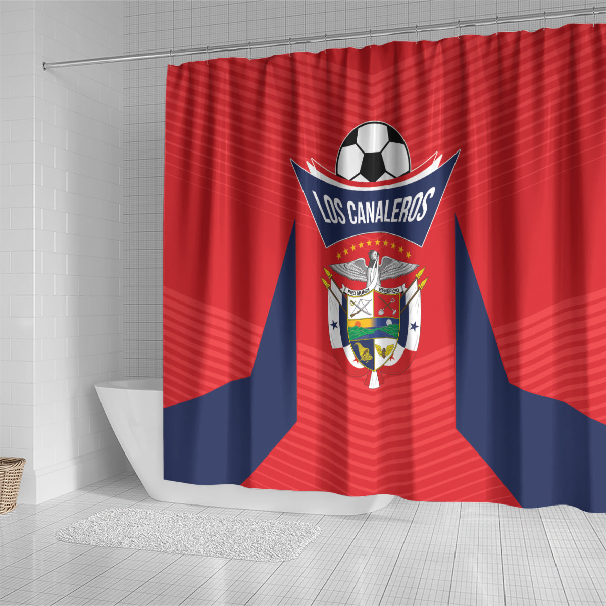 Panama 2024 Football Shower Curtain Go Los Canaleros
