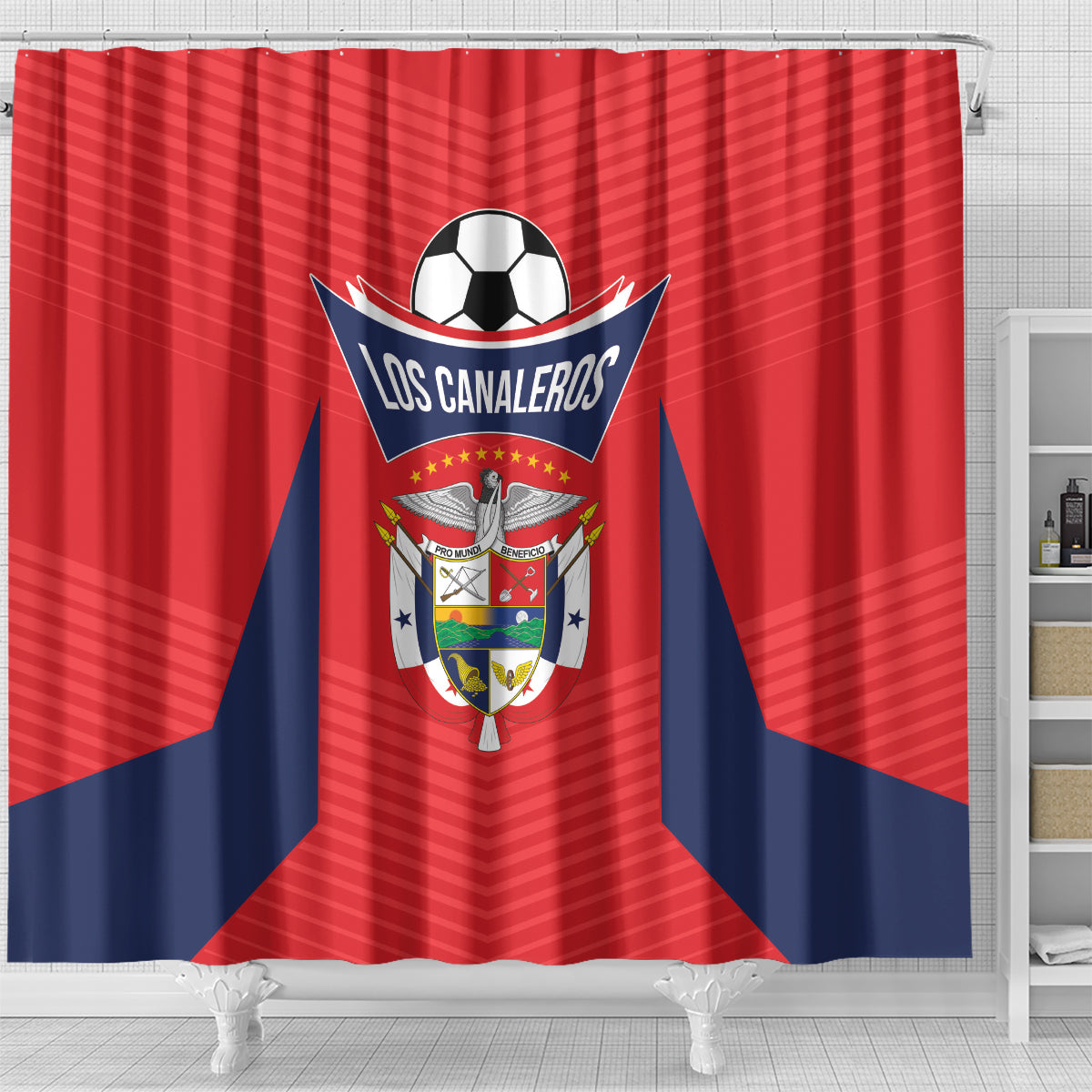 Panama 2024 Football Shower Curtain Go Los Canaleros