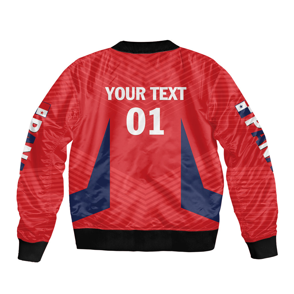 Personalized Panama 2024 Football Sleeve Zip Bomber Jacket Go Los Canaleros - Wonder Print Shop
