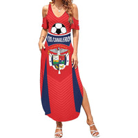 Personalized Panama 2024 Football Summer Maxi Dress Go Los Canaleros - Wonder Print Shop