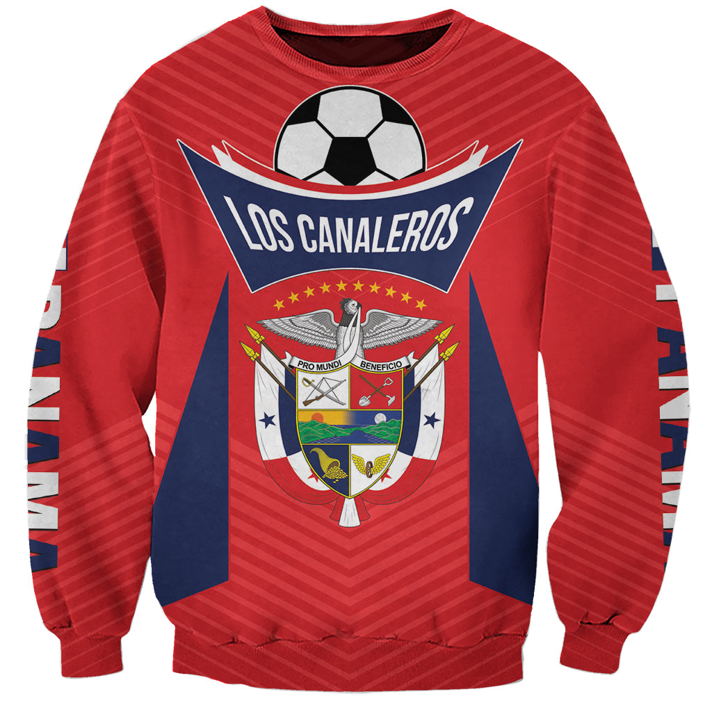 Personalized Panama 2024 Football Sweatshirt Go Los Canaleros - Wonder Print Shop