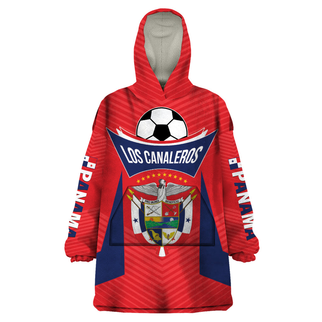 Personalized Panama 2024 Football Wearable Blanket Hoodie Go Los Canaleros