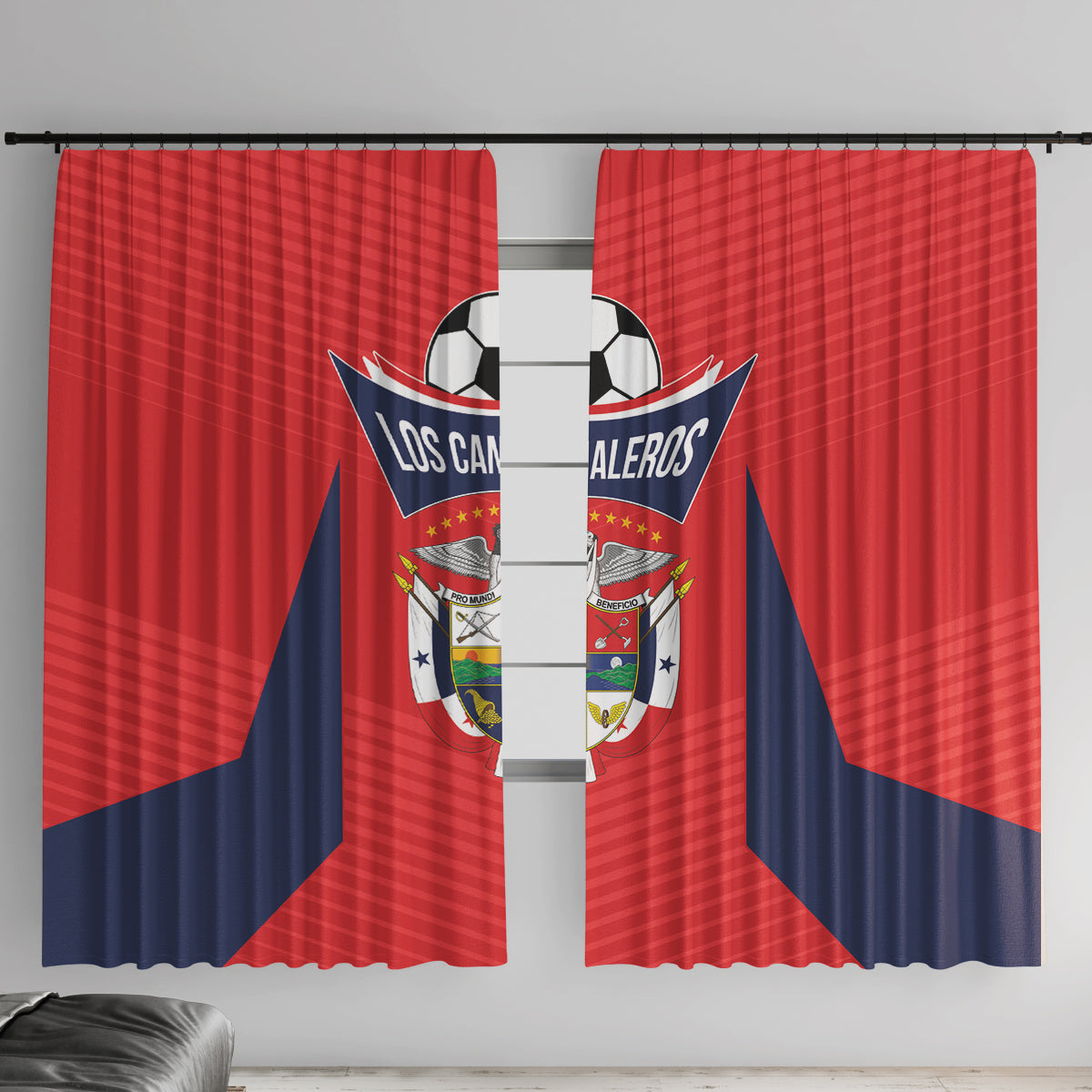 Panama 2024 Football Window Curtain Go Los Canaleros