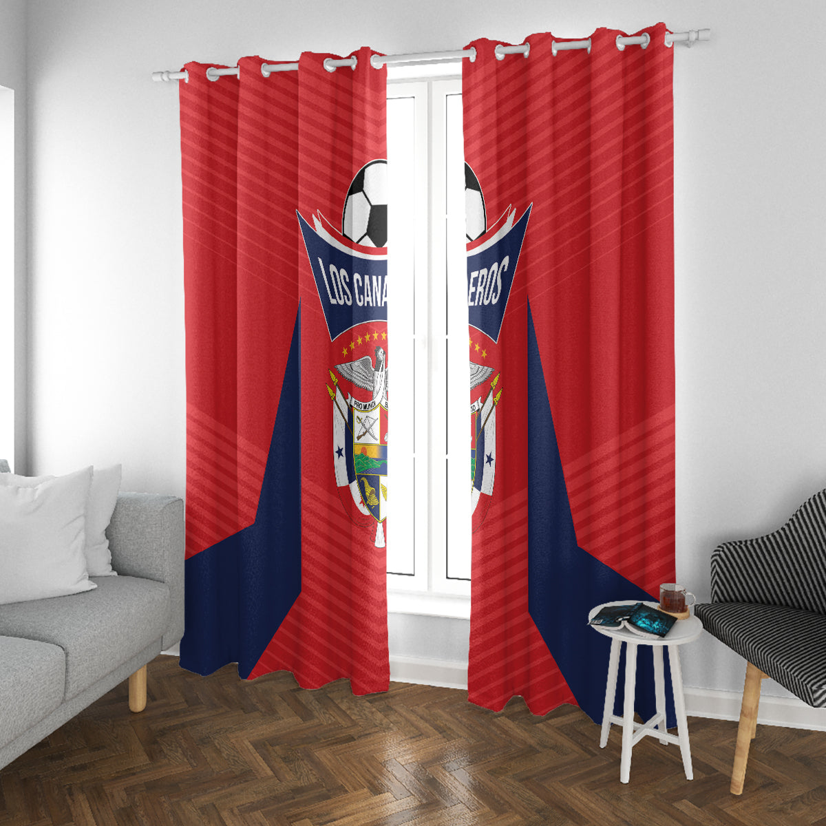 Panama 2024 Football Window Curtain Go Los Canaleros - Wonder Print Shop