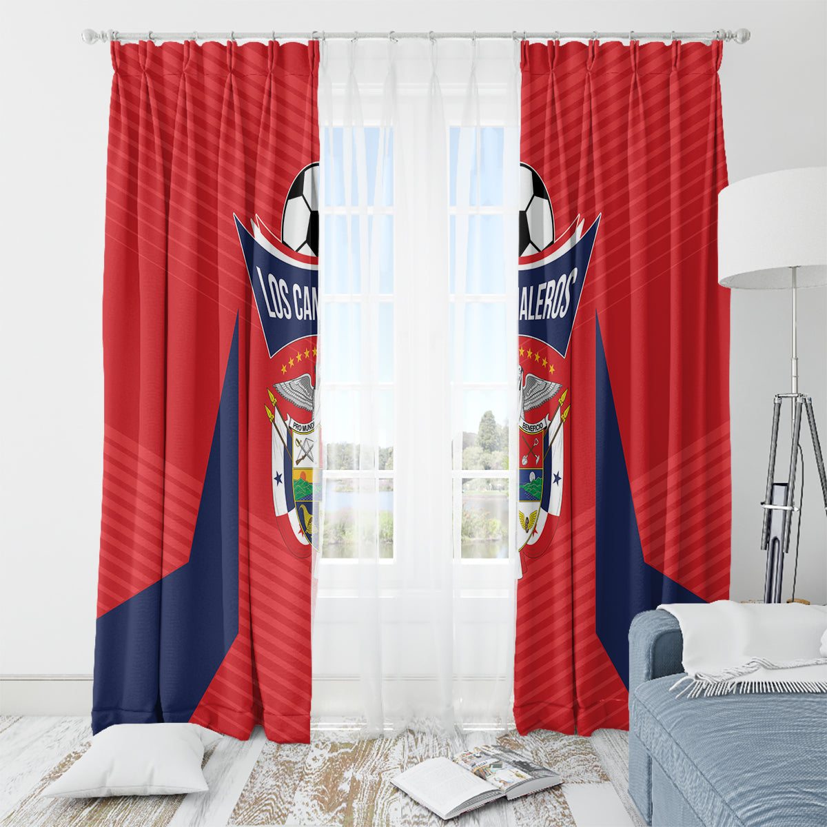 Panama 2024 Football Window Curtain Go Los Canaleros - Wonder Print Shop