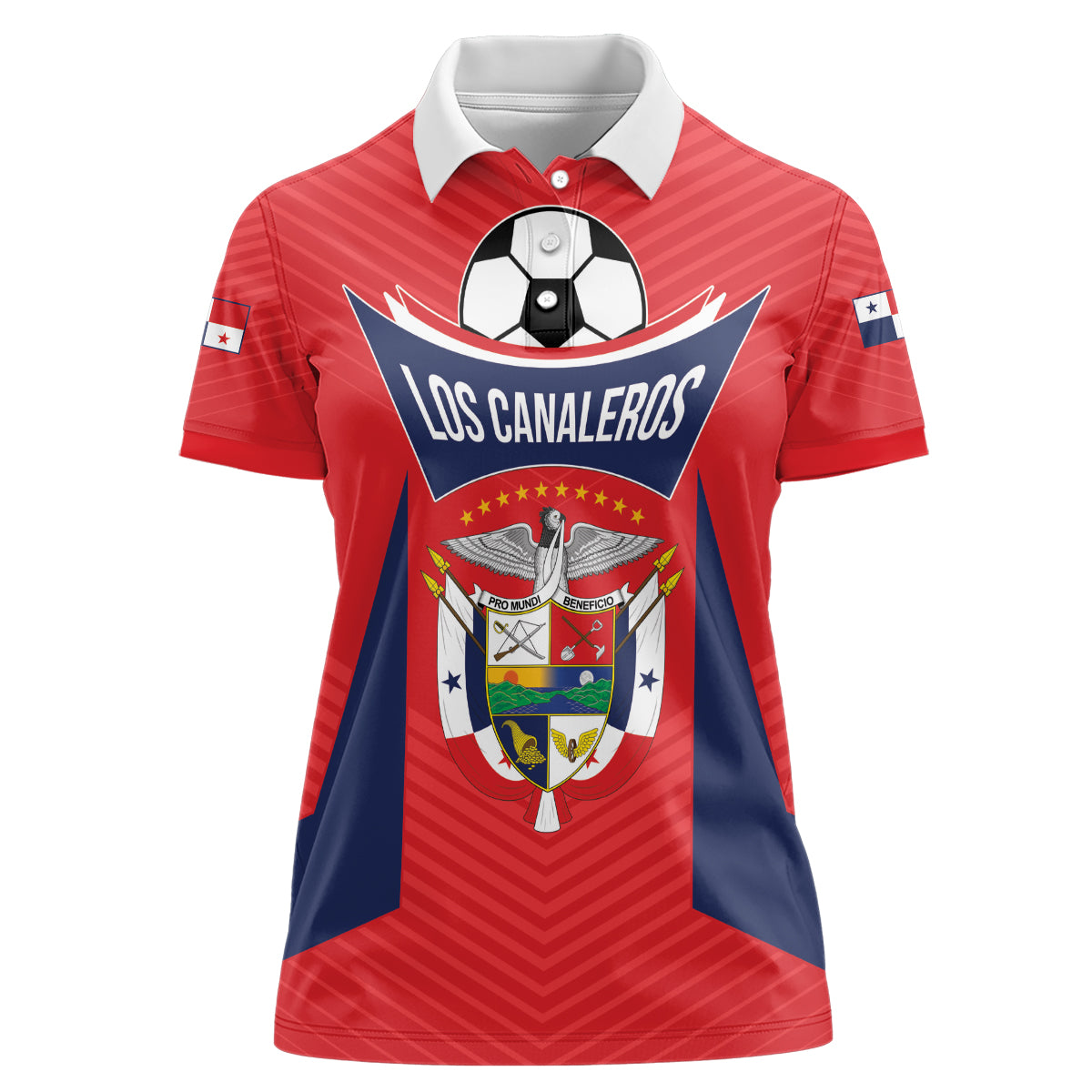 Personalized Panama 2024 Football Women Polo Shirt Go Los Canaleros