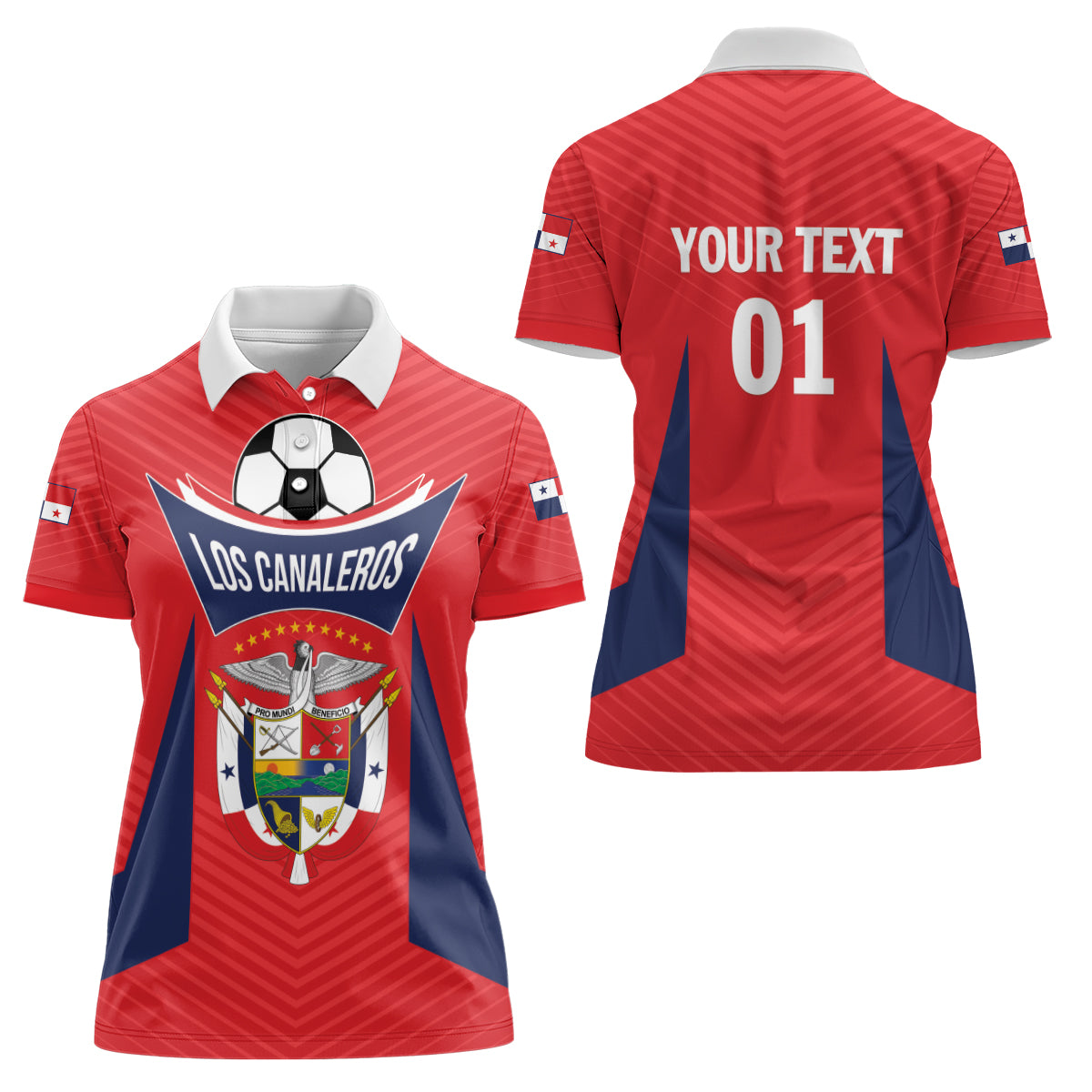Personalized Panama 2024 Football Women Polo Shirt Go Los Canaleros - Wonder Print Shop