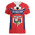 Personalized Panama 2024 Football Women V-Neck T-Shirt Go Los Canaleros - Wonder Print Shop
